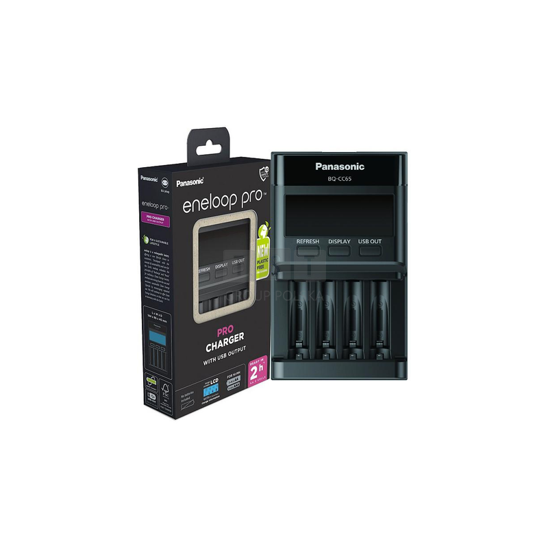 Ładowarka do akumulatorków Ni-MH Panasonic Eneloop BQ-CC65 EKO