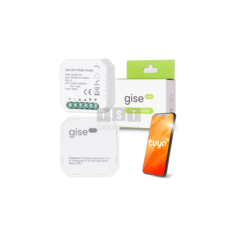 GISE SMART Roller Shutter Sterownik roletowy Tuya WiFi