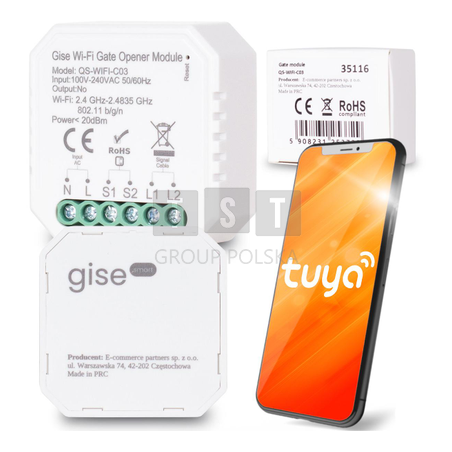 GISE SMART Gate module Moduł do sterowania bramą Tuya WiFi