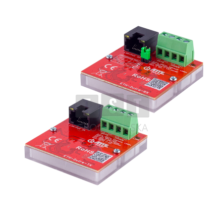 ETH-2wire-SET - Zestaw do transmisji LAN + PoE po 2 przewodach 100Mbps do 300m