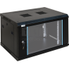 Szafa rack 196U, 450MM, Szkło-Czarna RWA664"