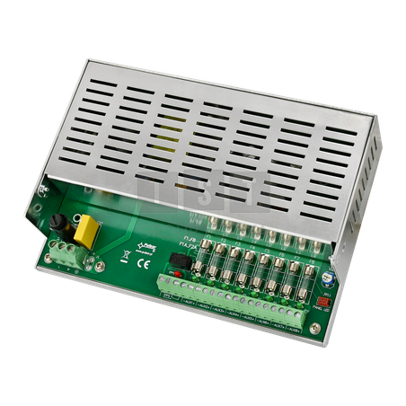 PSDC 12V/7A/8x1A zasilacz wielowyjściowy do zabudowy PSDC-12V8X1A