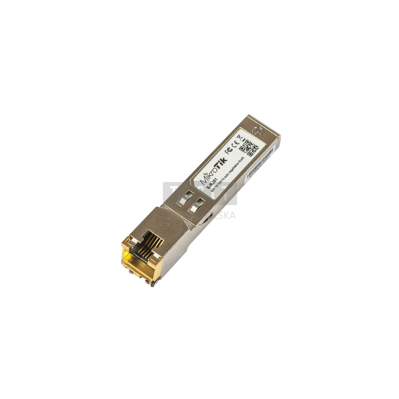 MikroTik S-RJ01 | Moduł SFP | 1,25Gb/s, RJ45, 100m