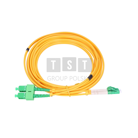 Extralink SC/APC-LC/APC | Patchcord | Single Mode, Duplex, 9/125um, 3mm, 10m