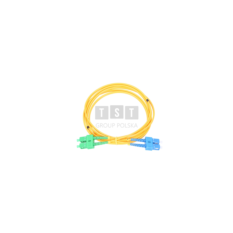 Extralink SC/UPC-SC/APC | Patchcord | Jednomodowy, Duplex, 3mm, 1m