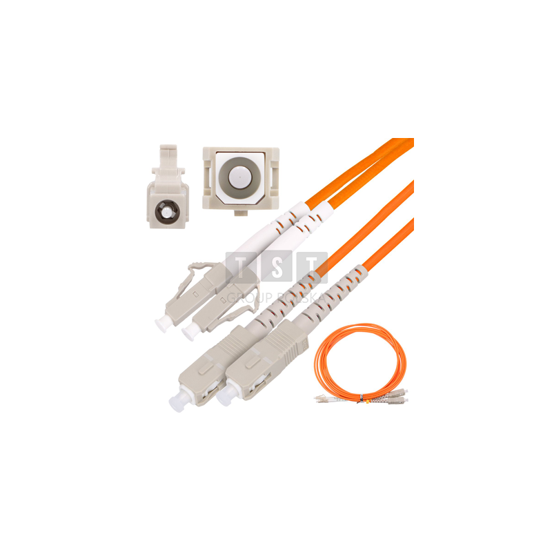 Extralink SC/UPC-LC/UPC | Patchcord | Wielomodowy, OM2, Duplex, 3mm, 3m