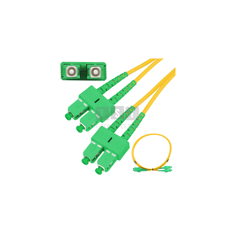 Extralink SC/APC-SC/APC | Patchcord | Jednomodowy, Duplex, G652D, 3mm, 15m