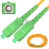 Extralink SC/APC-SC/APC | Patchcord | Jednomodowy, Simplex, G.652D, 3mm, 3m