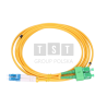 Extralink SC/APC-LC/UPC | Patchcord | Jednomodowy, Duplex, G652D, 3mm, 10m