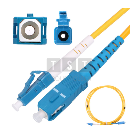 Extralink LC/UPC-SC/UPC | Patchcord | Jednomodowy, Simplex, G652D, 3mm, 5m