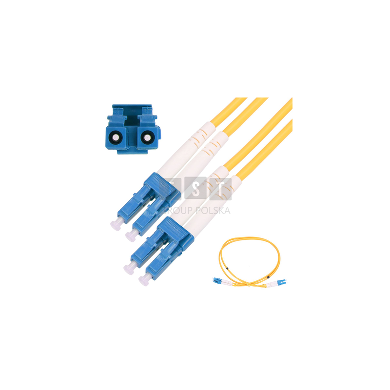 Extralink LC/UPC-LC/UPC | Patchcord | Jednomodowy, Duplex, G652D, 3mm, 10m