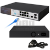 Extralink VICTOR | Switch PoE | 8x Gigabit PoE/PoE+, 2x SFP, 1x Port Konsolowy, 150W, Zarządzalny