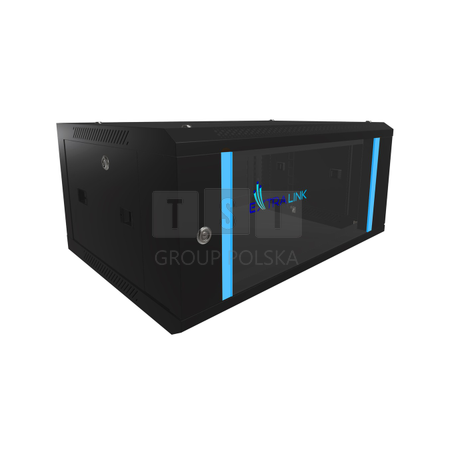 Extralink 4U 600x450 Czarna | Szafa rack | montowana na ścianie