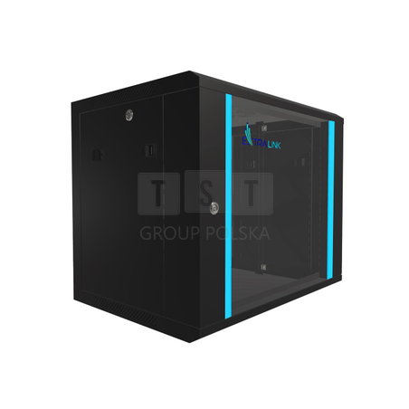 Extralink 9U 600x450 Czarna | Szafa rack | montowana na ścianie