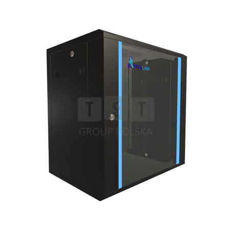 Extralink 12U 600x450 Czarna | Szafa rack | montowana na ścianie