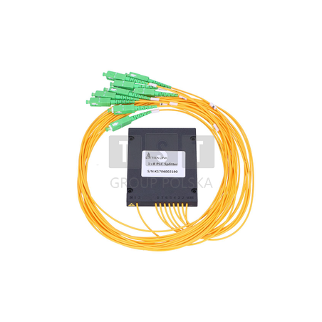 Extralink 1:8 PLC SC/APC | Splitter | 2,0mm, 1,5m, G657A, moduł ABS