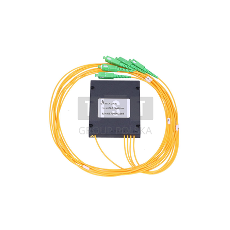 Extralink 1:4 PLC SC/APC | Splitter | 2,0mm, 1,5m, G657A, moduł ABS