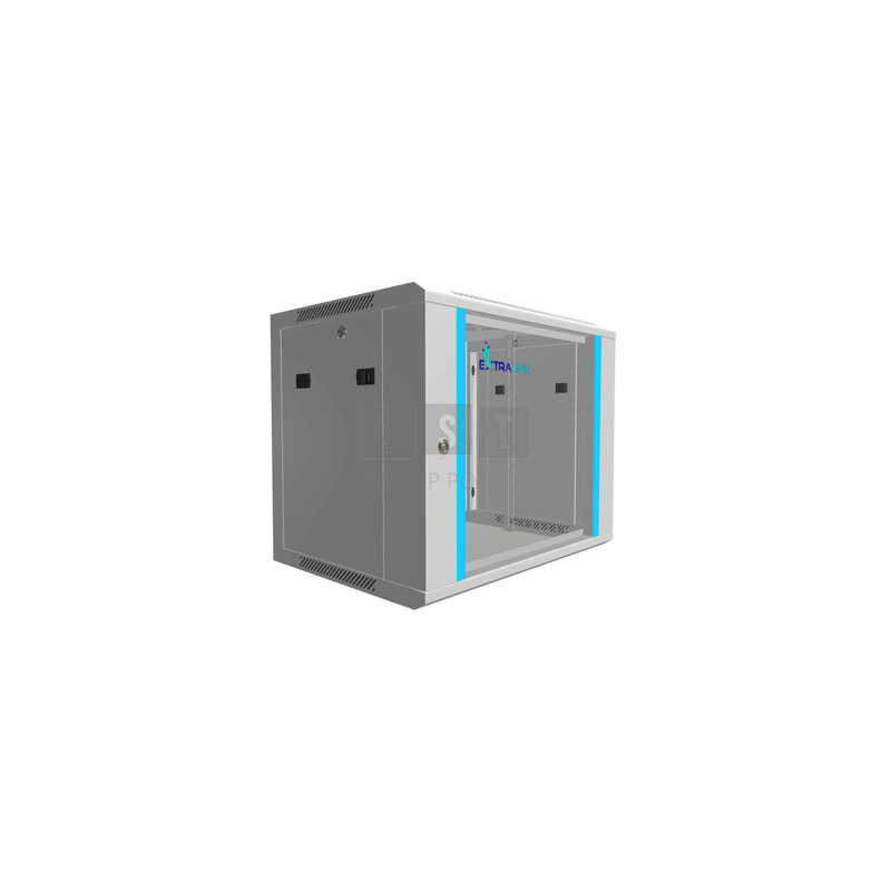 Extralink 9U 600x450 Szara | Szafa rack | montowana na ścianie