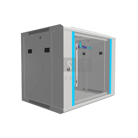 Extralink 9U 600x450 Szara | Szafa rack | montowana na ścianie