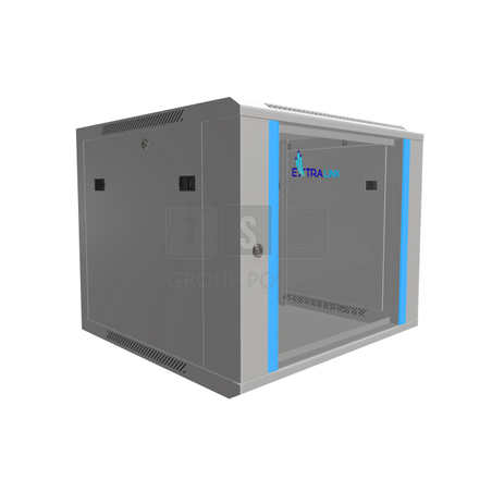 Extralink 9U 600x600 Szara | Szafa rack | montowana na ścianie