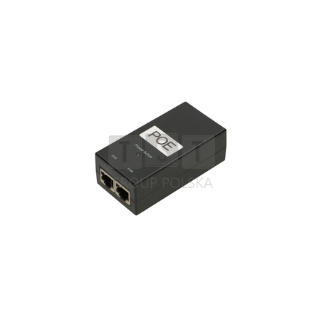 Extralink POE-48-24W | Zasilacz PoE | 48V, 0,5A, 24W, kabel w zestawie