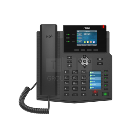 Fanvil X4U | Telefon VoIP | IPV6, HD Audio, RJ45 1000Mb/s PoE, podwójny wyświetlacz LCD