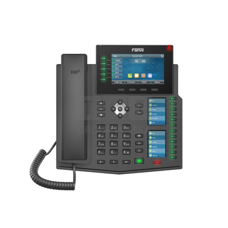 Fanvil X6U | Telefon VoIP | IPV6, HD Audio, RJ45 1000Mb/s PoE, 3x wyświetlacz LCD