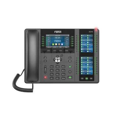Fanvil X210 | Telefon VoIP | IPV6, HD Audio, Bluetooth, RJ45 1000Mb/s PoE, 3x wyświetlacz LCD