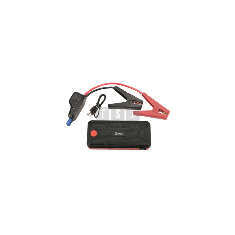 360 D6H Jump Starter Kit | Powerbank | Power bank z funkcją rozruchu pojazdów, 10000mAh, 2x USB, latarka LED