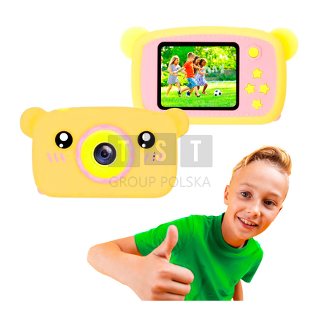 Extralink Kids Camera H25 Pomarańczowy | Aparat cyfrowy | 1080P 30fps, wyświetlacz 2.0"