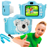 Extralink Kids Camera H28 Single Niebieski | Aparat cyfrowy | 1080P 30fps, wyświetlacz 2.0"