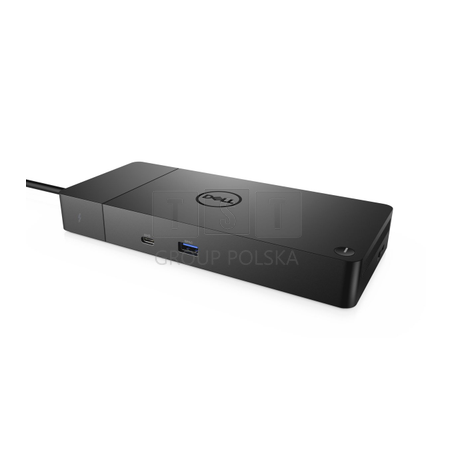 Dell WD19TBS 180 W | Stacja dokująca | 3x USB 3.1, 2x USB-C, 1x HDMI, 2x DP, 1x RJ45, 1x Thunderbolt 3