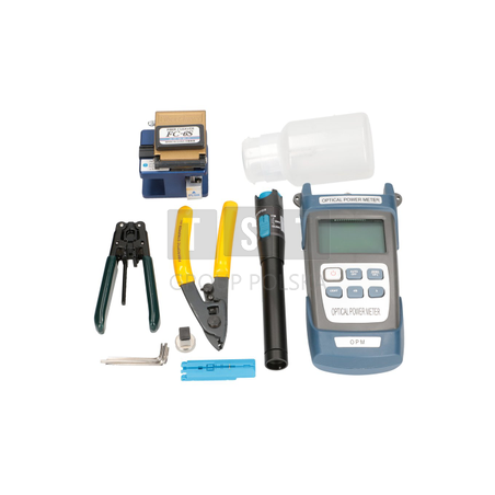 Extralink FTTH Fiber Optic Toolkit | Zestaw narzędzi | 12 elementów