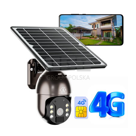 Extralink Mystic 4G PTZ | Kamera 3G/4G/LTE | z panelem solarnym 8W, 1080p, IP66, 4x akumulator 18650
