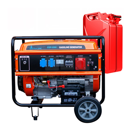 Extralink EGP-5500 | Agregat prądotwórczy | benzynowy, 5,5kW 3F