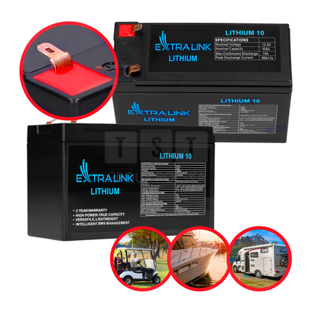 Extralink LiFePO4 10AH | Akumulator | 12.8V, BMS