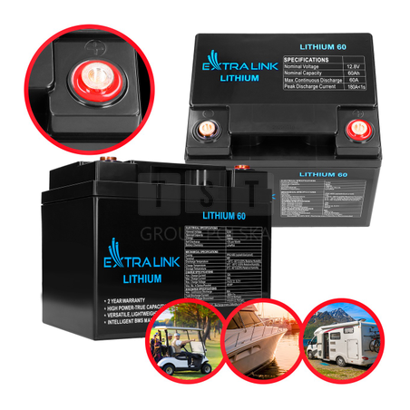 Extralink LiFePO4 60AH | Akumulator | 12.8V, BMS