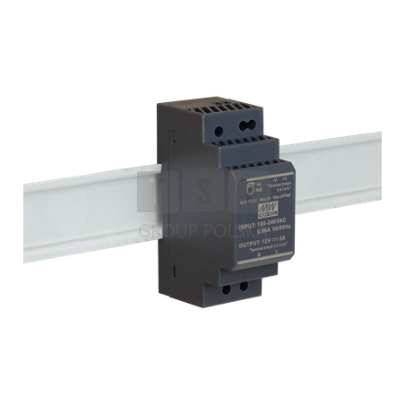 HDR 12V/30W/2A zasilacz na szynę DIN HDR-30-12