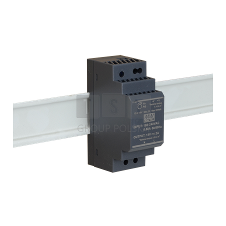 HDR 15V/30W/2A zasilacz na szynę DIN HDR-30-15