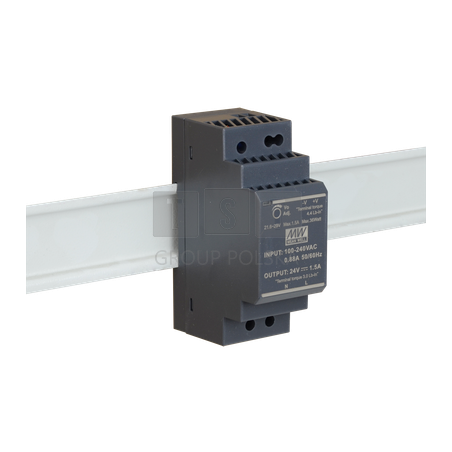HDR 24V/30W/1.5A zasilacz na szynę DIN HDR-30-24