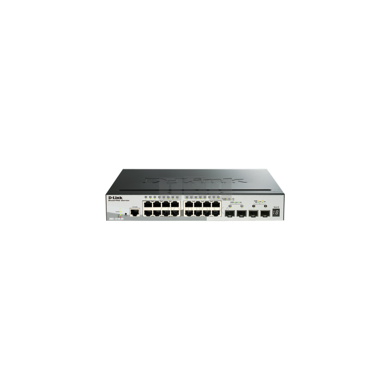 D-LINK DGS-1510-20 | Switch | 16x RJ45 1000Mb/s, 2x SFP+, 2x SFP
