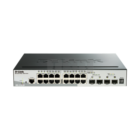 D-LINK DGS-1510-20 | Switch | 16x RJ45 1000Mb/s, 2x SFP+, 2x SFP