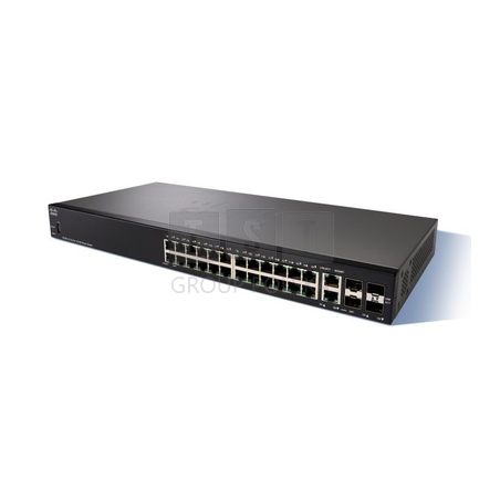 Cisco SF250-24 | Switch | 24x 100Mb/s, 2x 1Gb/s Combo(RJ45/SFP), Zarządzalny