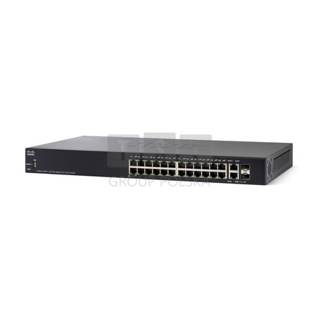 Cisco SG250-26HP | Switch PoE | 24x 1000Mb/s PoE/PoE+, 2x 1Gb/s Combo, PoE 100W, Zarządzalny