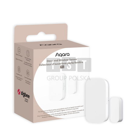 Aqara Door & Window Sensor T1 | Czujnik do okien i drzwi | Biały, DW-S03D