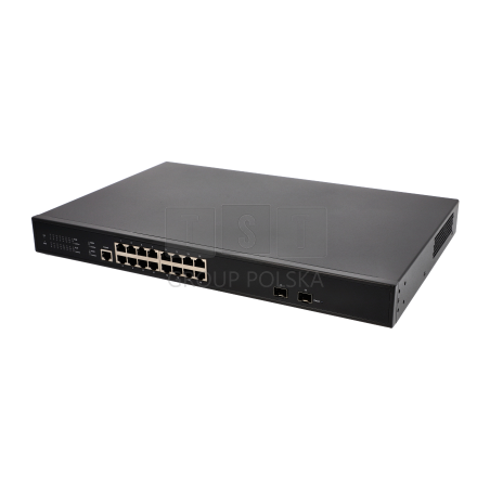 Switch zarządzalny VIDI-MG1602GE 16x PoE 1000Mb/s 2x SFP 300W