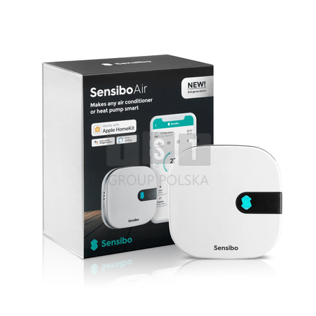 Sensibo Air | Sterownik klimatyzacji | aplikacja, Google Home, Amazon Alexa, Apple HomeKit, SmartThings, IFTTT, API