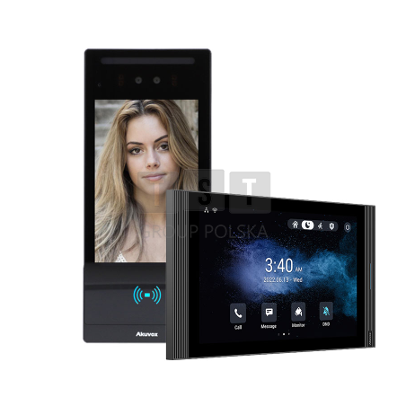 Zestaw wideodomofonowy Akuvox E18C z monitorem S567W