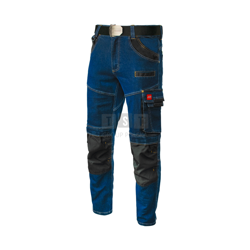 Spodnie robocze jeans niebieskie r.L