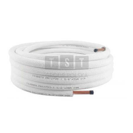 Rura Miedziana w otulinie 5/8 krąg 25 m Tivento Flex